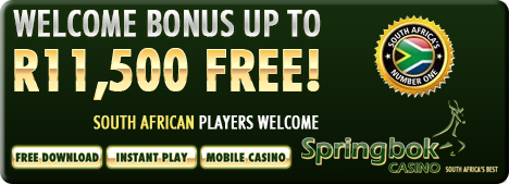 Springbok Online Casino - Claim your R11'500 Welcome Bonus
