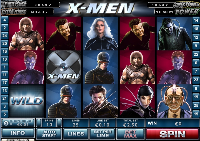 Play X-Men at Casino.com