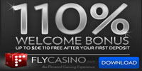 Get The 110% Match On Your First Deposit At Fly Casino