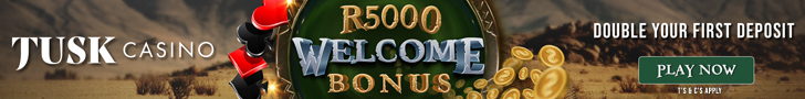 Tusk Casino R5000 Welcome Bonus Bonus